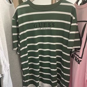 Guess Green and White T shirt original